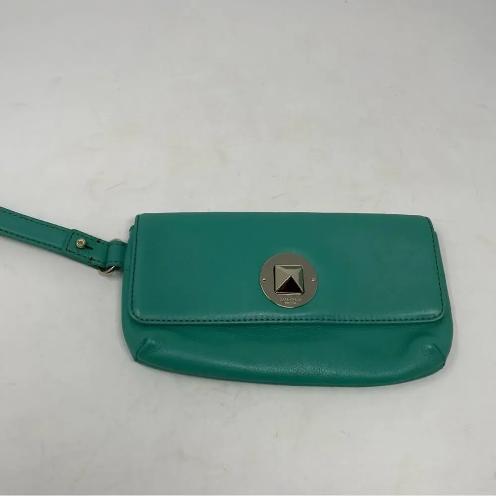 Kate Spade Green  Cow Leather 8 x 5